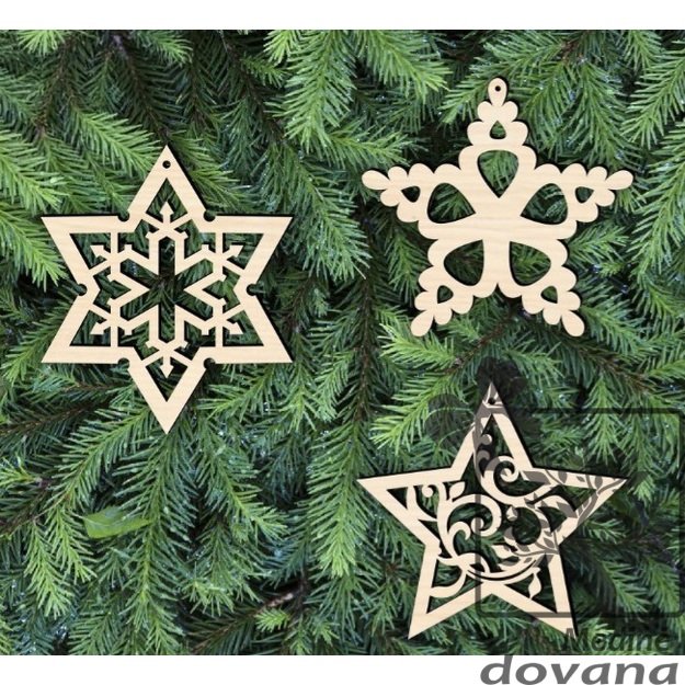 Medinės kalėdų Žvaigždės