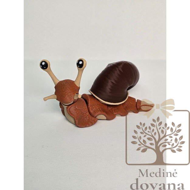 Sraigė – lanksti 3D spausdinta figūrėlė vaikams