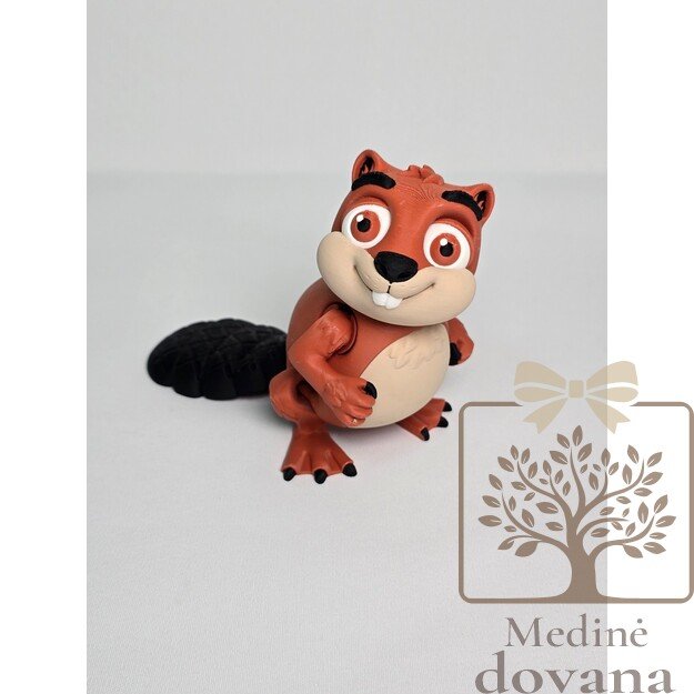 Bebras – lanksti 3D spausdinta figūrėlė vaikams