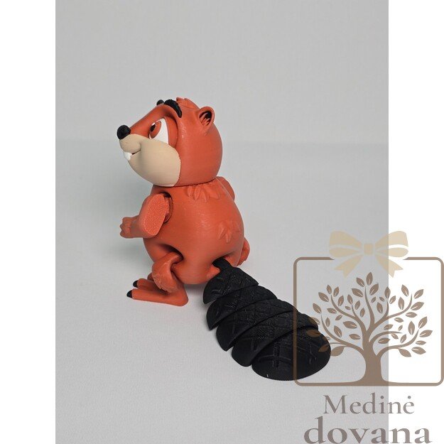 Bebras – lanksti 3D spausdinta figūrėlė vaikams