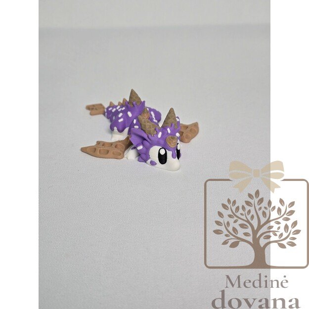 Vaflinis Drakonas – lankstus 3D spausdintas fantazijos žaislas vaikams