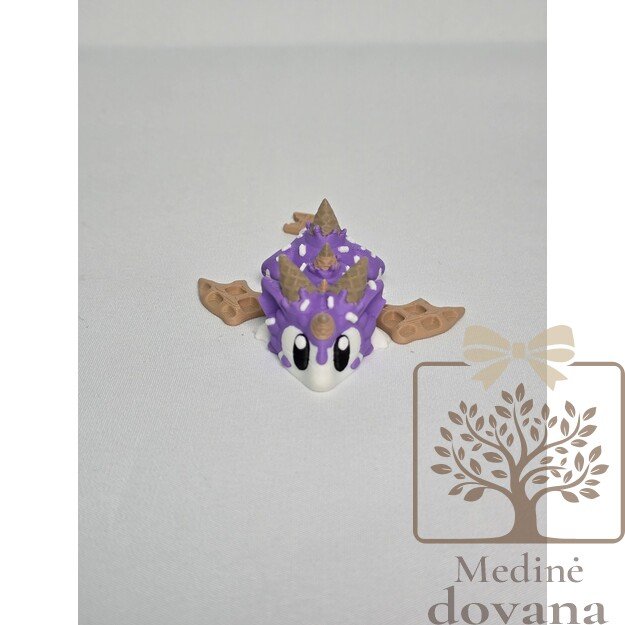 Vaflinis Drakonas – lankstus 3D spausdintas fantazijos žaislas vaikams