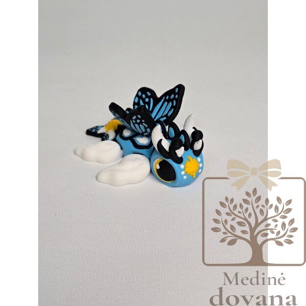 Drugelio Vėžliukas – lankstus 3D spausdintas fantazinis žaisliukas vaikams