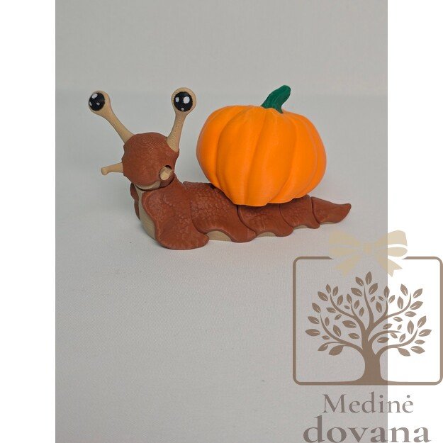 Sraigė su moliūgu – lanksti 3D spausdinta figūrėlė vaikams