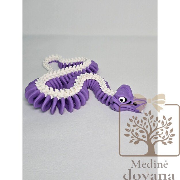 Gyvatės skeletas – lanksti 3D spausdinta figūrėlė vaikams