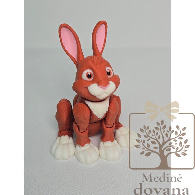 Zuikutis – lankstus 3D spausdintas žaisliukas vaikams