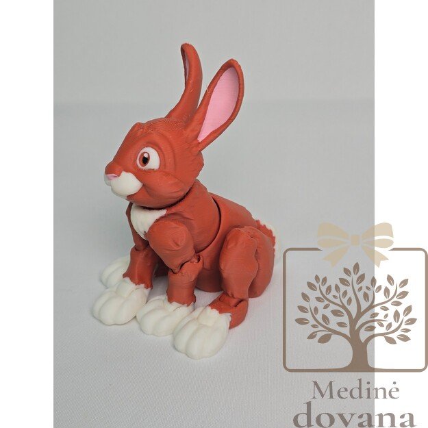 Zuikutis – lankstus 3D spausdintas žaisliukas vaikams