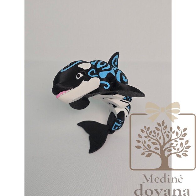 Orka „Tattoo“ – lanksti 3D spausdinta figūrėlė vaikams 1