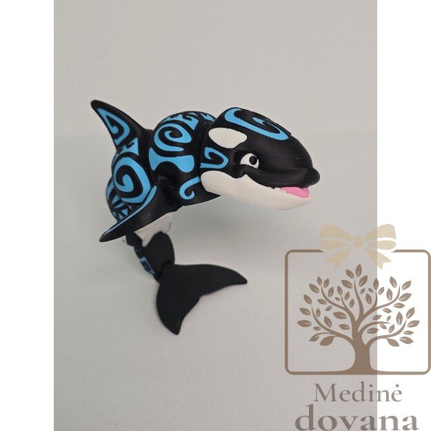 Orka „Tattoo“ – lanksti 3D spausdinta figūrėlė vaikams