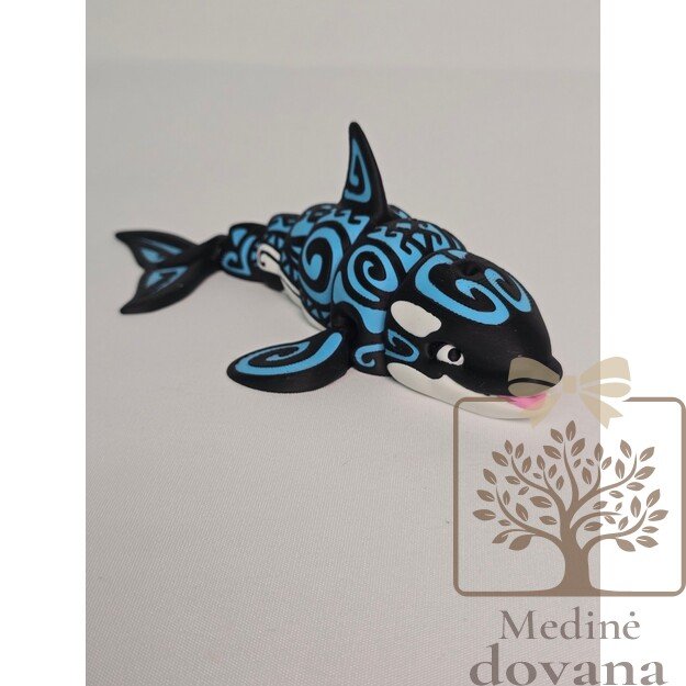 Orka „Tattoo“ – lanksti 3D spausdinta figūrėlė vaikams 3
