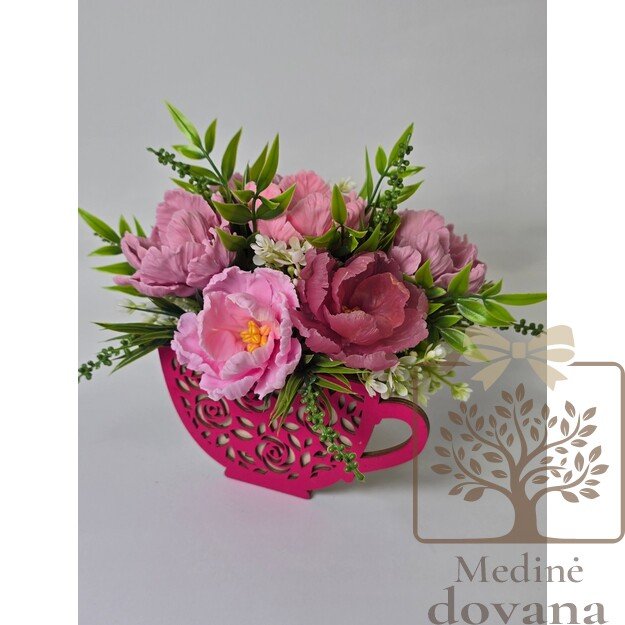 Dekoratyvinio muilo tulpių puokštė