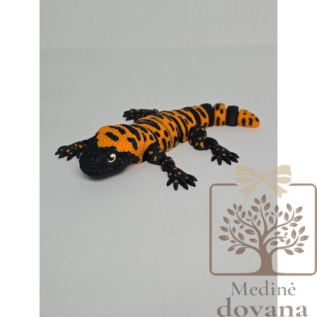 Ugninė salamandra – lanksti 3D spausdinta figūrėlė vaikams 1