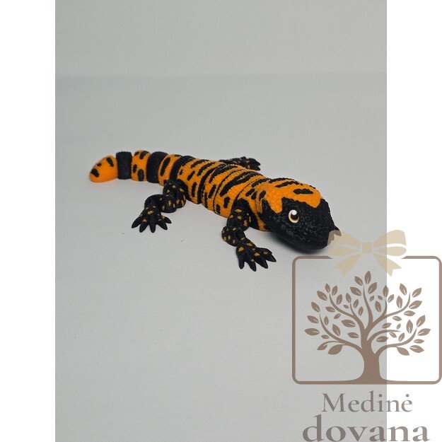 Ugninė salamandra – lanksti 3D spausdinta figūrėlė vaikams 2