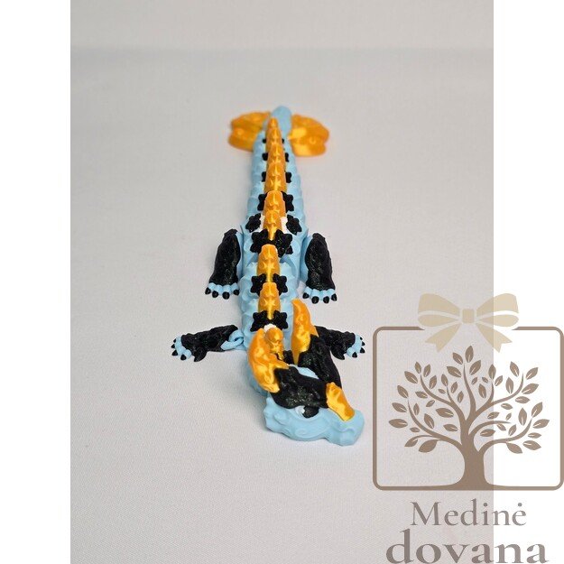 Žvaigždžių Liepsnos Drakonas – lankstus 3D spausdintas drakonas vaikams