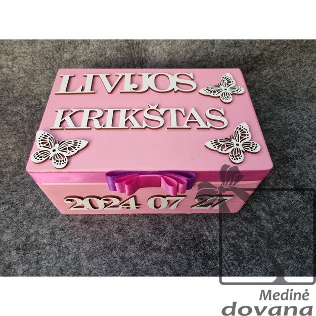 Krikštadėžė "Drugeliai"