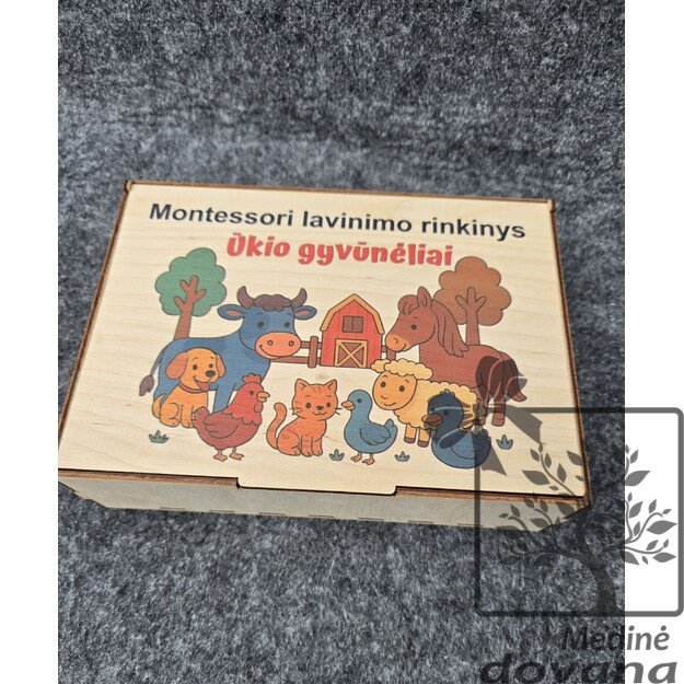 Montessori lavinamasis rinkinys – Ūkio gyvūnėliai