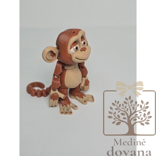 Beždžionėlė – lanksti 3D spausdinta figūrėlė vaikams