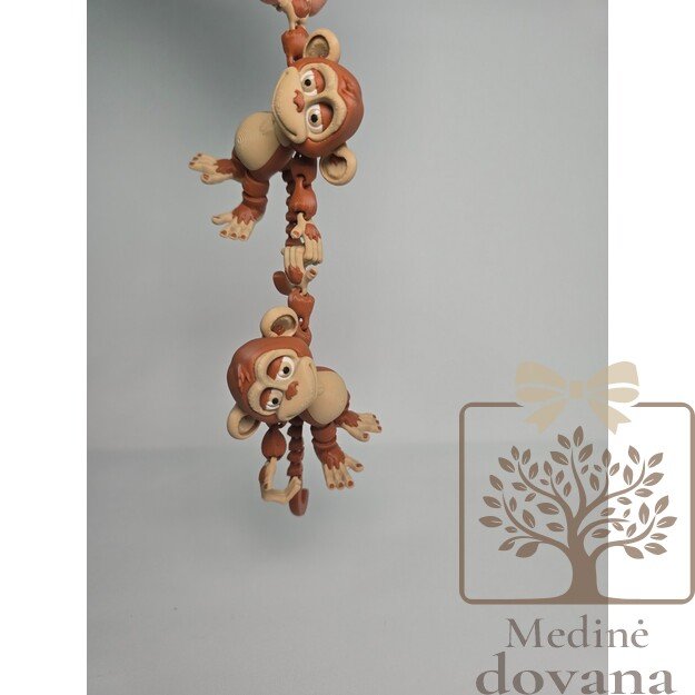 Beždžionėlė – lanksti 3D spausdinta figūrėlė vaikams