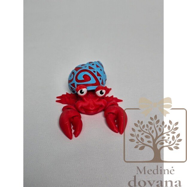 Tattoo Krabas – lankstus 3D spausdintas jūros žaislas