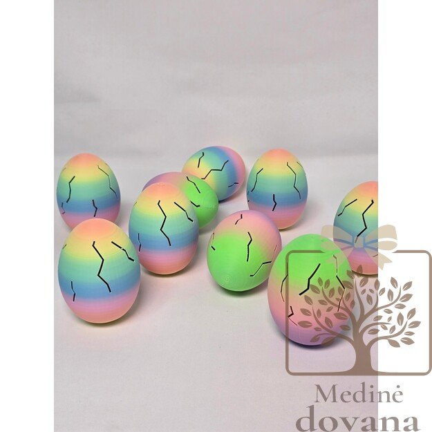 Laužomas Velykų Paslapties Kiaušinis su 2 Judančiais 3D Žaisliukais