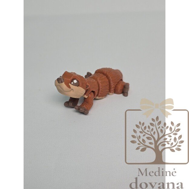 Lanksti Ūdra – 3D spausdintas judantis gyvūnėlis vaikams