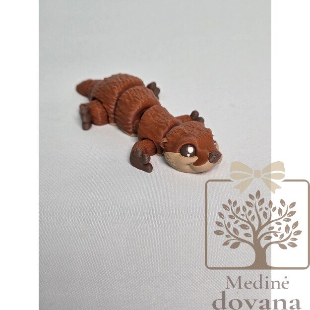 Lanksti Ūdra – 3D spausdintas judantis gyvūnėlis vaikams