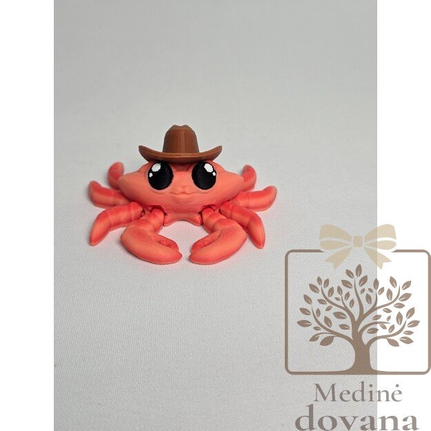 Flexi Kaubojus Krabiukas – lankstus 3D spausdintas žaisliukas vaikams