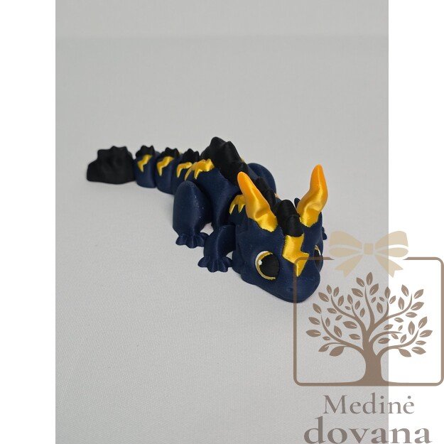 Žaibo Drakonas – lanksti 3D spausdinta figūrėlė vaikams