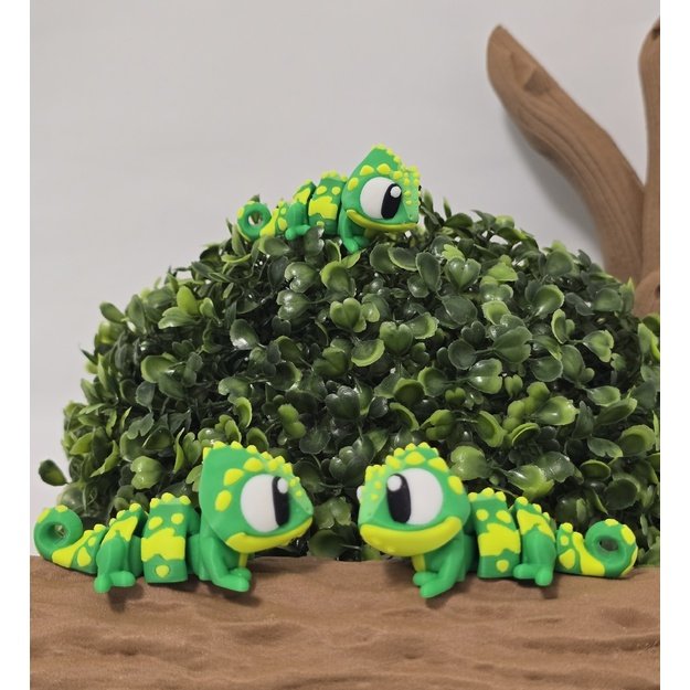 3D judantis chameleonas „Žaliasis Išdykėlis“