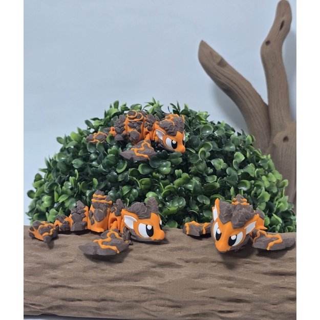 Judantis 3D drakoniukas „Lavos sargas“