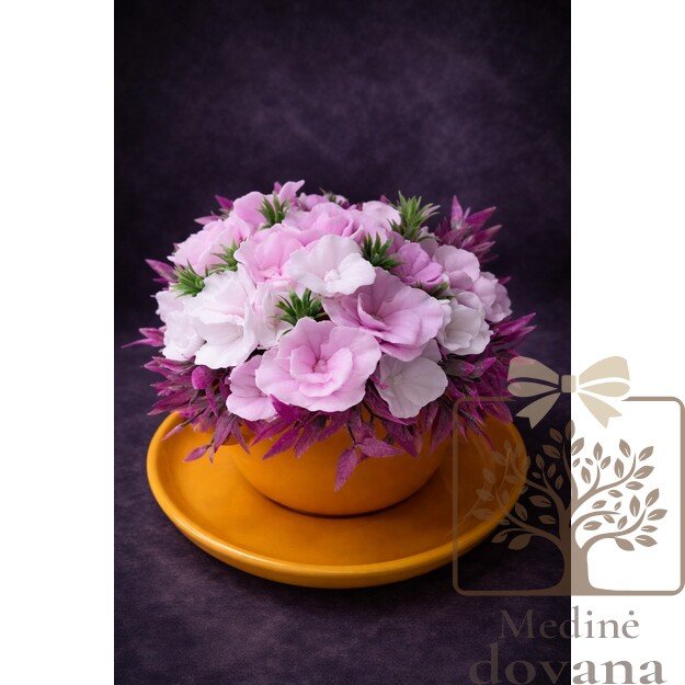 Dekoratyvinės muilo gėlės „Puodelis meilės“ 1