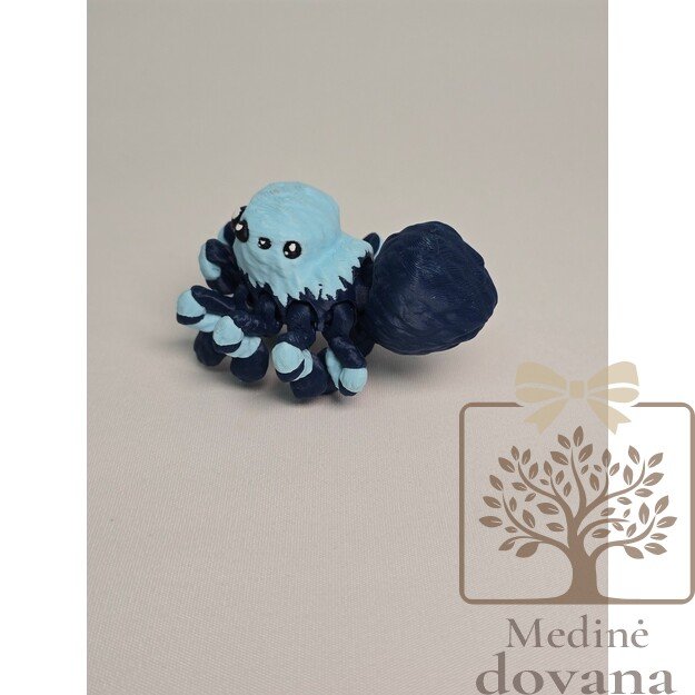 Mėlynasis voriukas – lanksti 3D spausdinta figūrėlė vaikams