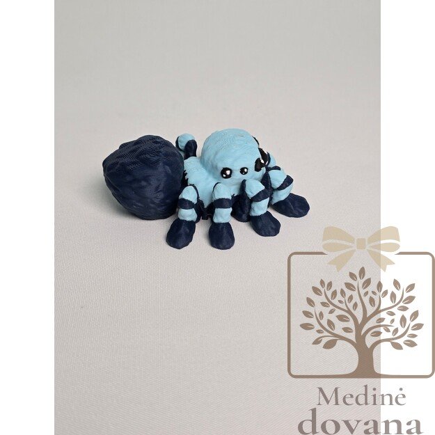 Mėlynasis voriukas – lanksti 3D spausdinta figūrėlė vaikams