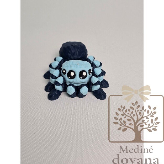 Mėlynasis voriukas – lanksti 3D spausdinta figūrėlė vaikams