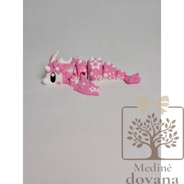 Sakuros Drakonas – išskirtinis lankstus 3D spausdintas fantazijos žaislas