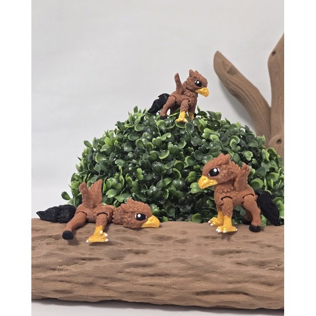 3D judantis grifonas „Mažasis žaibas“