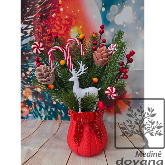 Kalėdinė dekoracija "Baltasis elnias"