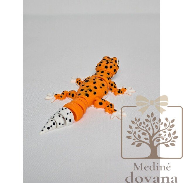 Gekonas – lanksti 3D spausdinta figūrėlė vaikams