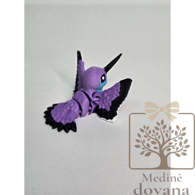 Kolibris – lanksti 3D spausdinta figūrėlė vaikams