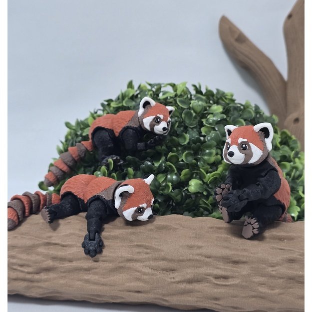 Judanti 3D raudonoji panda „Rudutė“