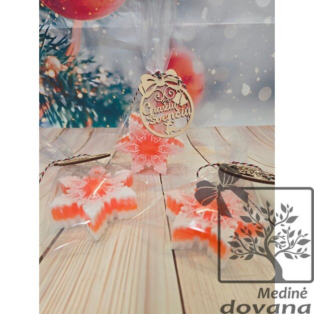 Spalvinga Kalėdinė muilo snaigė 2