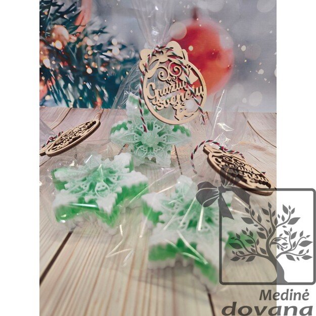 Spalvinga Kalėdinė muilo snaigė 3