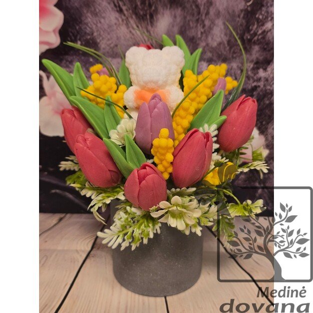 „Meškiuko šiluma tarp pavasario žiedų“