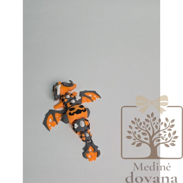 Šešėlių Miško Drakonas – lankstus 3D spausdintas fantazijos žaisliukas