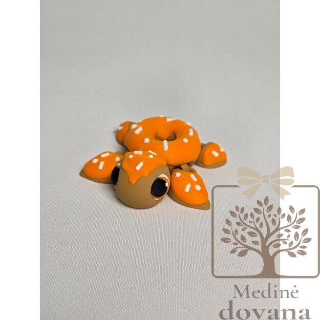 Spurginis Vėžliukas – lankstus 3D spausdintas žaisliukas vaikams