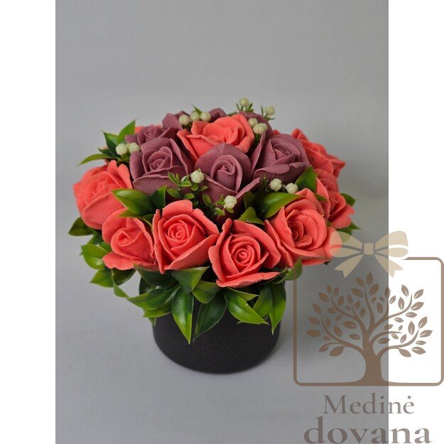 Muilo gėlių kompozicija „Myliu tave“