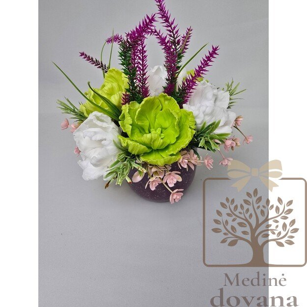 Gaivos žiedų kompozicija – ryški muilo gėlių dovana