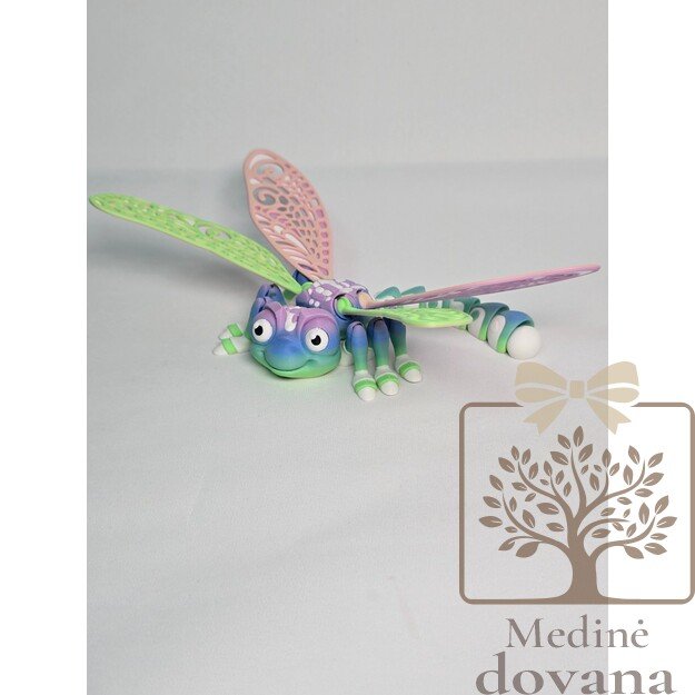 Laumžirgis – lanksti 3D spausdinta vabzdžio figūrėlė vaikams