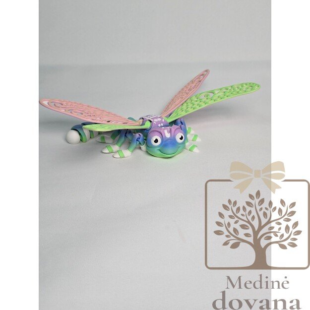 Laumžirgis – lanksti 3D spausdinta vabzdžio figūrėlė vaikams