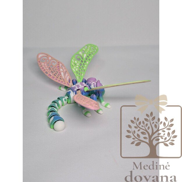 Laumžirgis – lanksti 3D spausdinta vabzdžio figūrėlė vaikams